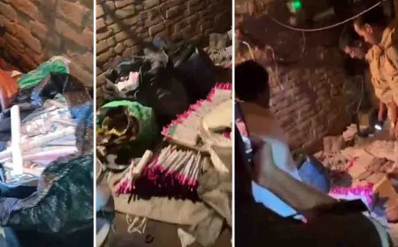 बाँदा में अवैध पटाखा फैक्ट्री का भंडाफोड़; भारी विस्फोटक बरामद, दो गिरफ्तार