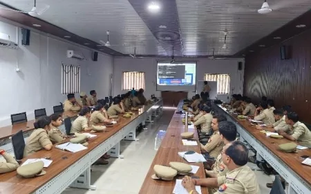 साइबर अपराधों पर रोकथाम के लिए बांदा पुलिस लाइन में विशेष प्रशिक्षण कार्यशाला आयोजित