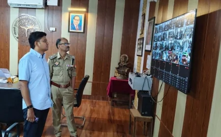 परीक्षा केन्द्रों का डीएम-एसपी ने किया निरीक्षण