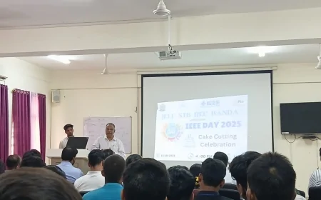 आरईसी बांदा में आईईईई डे 2025 का भव्य आयोजन, छात्रों में दिखा तकनीकी उत्साह