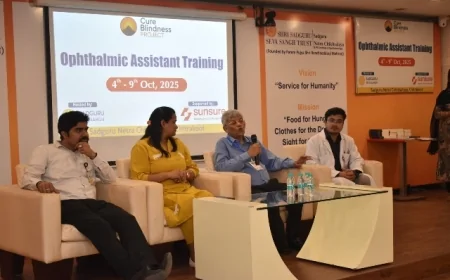 सद्गुरु नेत्र चिकित्सालय, चित्रकूट में नेत्र सहायक रिफ्रेशर प्रशिक्षण कार्यक्रम का शुभारंभ