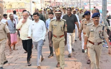 मेला व्यवस्थाओं का निरीक्षण करते रहे डीआईजी