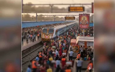 छठ पर्व पर रेलवे की विशेष तैयारी, यात्रियों की सुरक्षा और सुविधा पर 24 घंटे निगरानी
