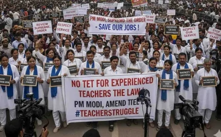 टीईटी अनिवार्यता के खिलाफ शिक्षकों का देशव्यापी आंदोलन तेज, 25 नवंबर को दिल्ली में बड़ी बैठक