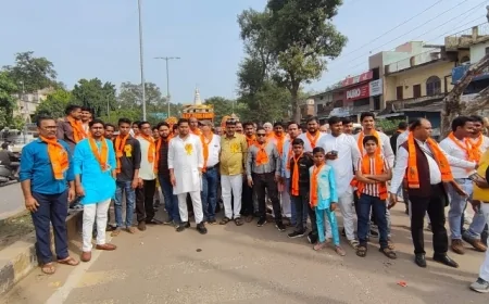 भगवान सहस्त्रबाहु अर्जुन के जन्मोत्सव पर निकाली शोभायात्रा