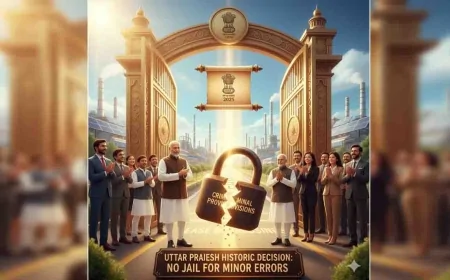 यूपी सरकार का ऐतिहासिक फैसला : मामूली त्रुटियों पर अब जेल नहीं जाएंगे उद्यमी-व्यापारी, 'सुगम व्यापार अध्यादेश 2025' को मिली मंजूरी