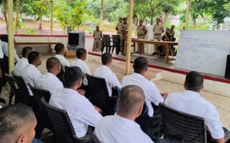 रिक्रूट आरक्षियों को एएसपी ने दी नए कानून की जानकारी