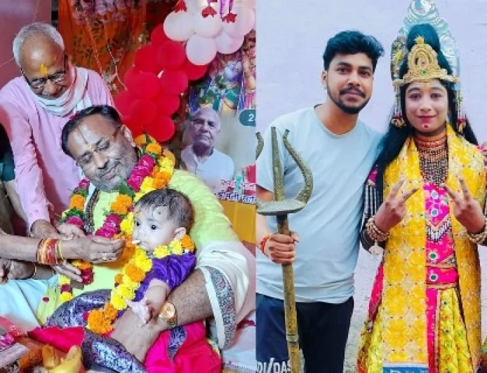 भागवत कथा में संगीतमय भजनों में झूमे श्रोता