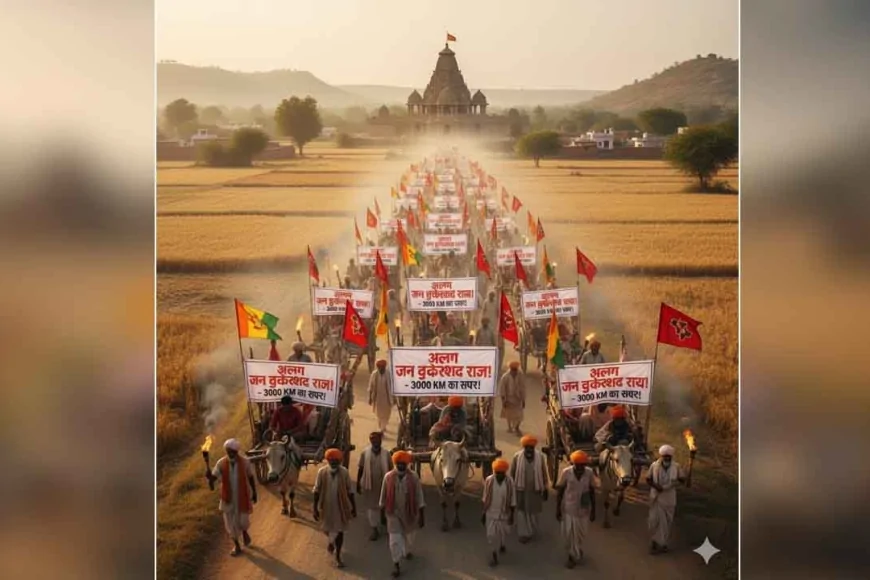'जन आक्रोश यात्रा' से बुंदेलखंड बनेगा अलग राज्य! बैलगाड़ी काफिले के साथ 3000 KM का सफर