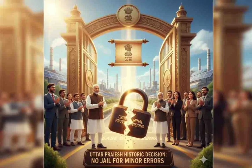 यूपी सरकार का ऐतिहासिक फैसला : मामूली त्रुटियों पर अब जेल नहीं जाएंगे उद्यमी-व्यापारी, 'सुगम व्यापार अध्यादेश 2025' को मिली मंजूरी