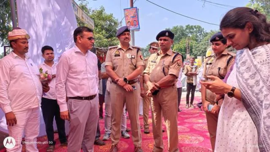 संकट मोचन मंदिर के पास पिंक बूथ पुलिस चौकी का हुआ शुभारंभ