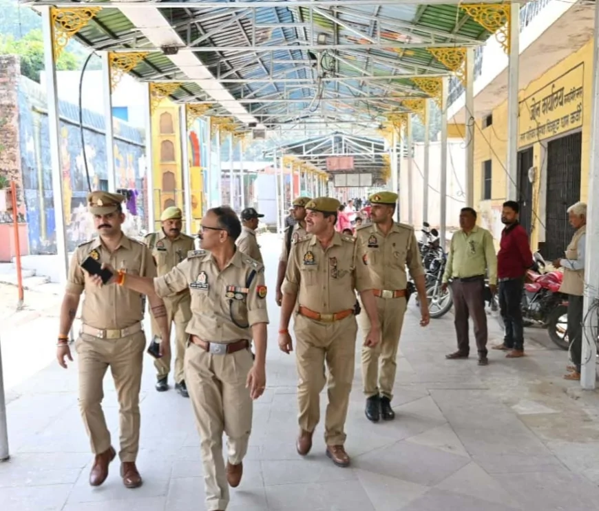 मेला क्षेत्र में सुविधाओं का एसपी ने लिया जायजा