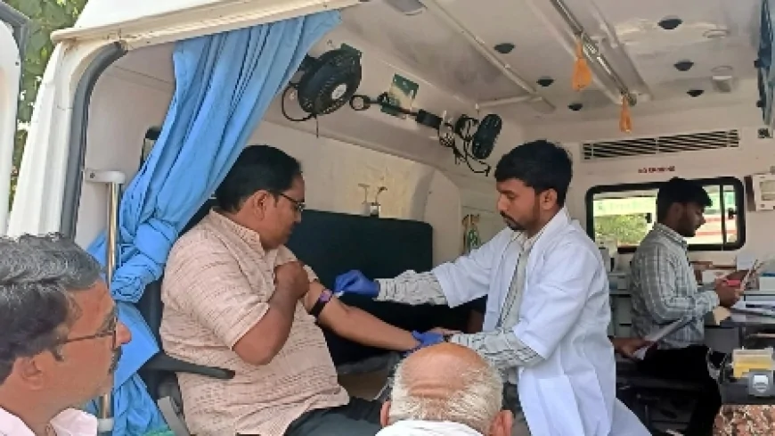 विशाल निःशुल्क नेत्र एवं स्वास्थ्य परीक्षण शिविर का हुआ आयोजन