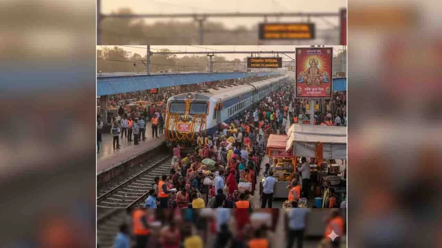छठ पर्व पर रेलवे की विशेष तैयारी, यात्रियों की सुरक्षा और सुविधा पर 24 घंटे निगरानी