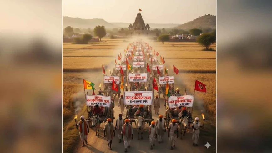 'जन आक्रोश यात्रा' से बुंदेलखंड बनेगा अलग राज्य! बैलगाड़ी काफिले के साथ 3000 KM का सफर