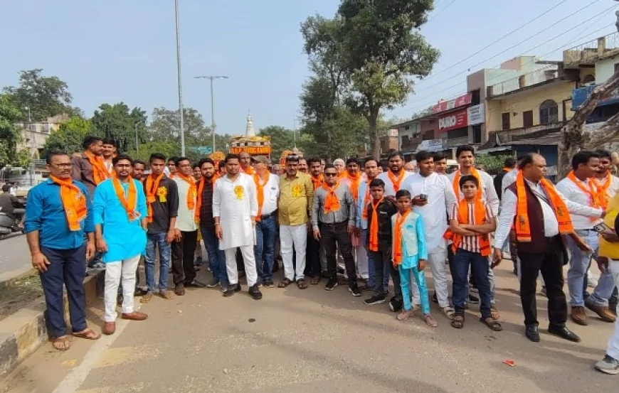 भगवान सहस्त्रबाहु अर्जुन के जन्मोत्सव पर निकाली शोभायात्रा