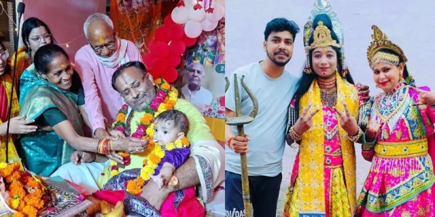 भागवत कथा में संगीतमय भजनों में झूमे श्रोता