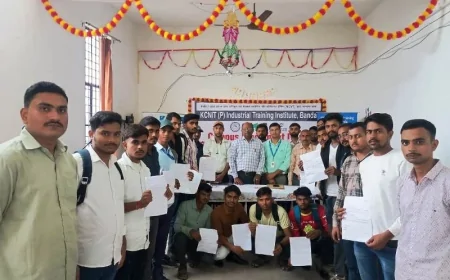 के.सी.एन.आई.टी. प्राइवेट आई.टी.आई., बाँदा में सफलतापूर्वक संपन्न हुआ प्लेसमेंट ड्राइव