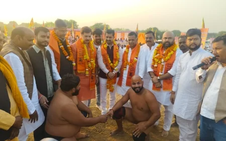 मरौली में विशाल दंगल का रोमांच — पहलवानों ने दिखाया दमखम