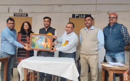 रंग संयोजन एवं कला का विद्यार्थियो ने किया प्रदर्शन