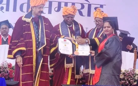 दीक्षांत समारोह में डॉ. पूजा गुप्ता को एमडीएस में मिला गोल्ड मेडल