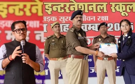 श्रीजी इण्टरनेशलन स्कूल में हुआ यातायात जागरूकता कार्यक्रम