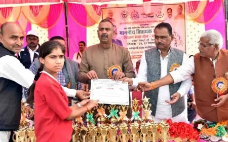 विधानसभा मानिकपुर की विधायक खेल स्पर्धा सम्पन्न