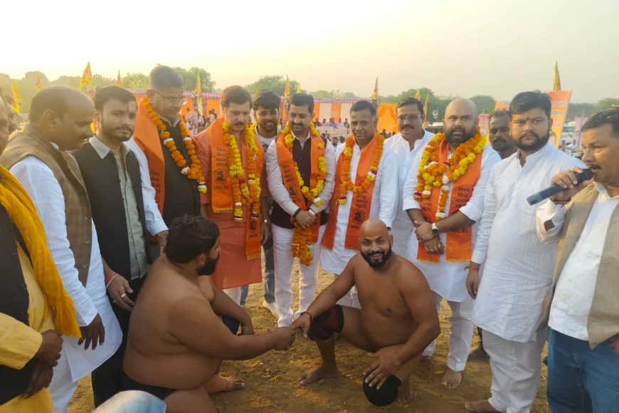 मरौली में विशाल दंगल का रोमांच — पहलवानों ने दिखाया दमखम