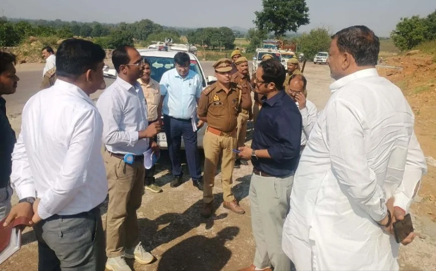 डीएम ने ब्लैक स्पाट के सुरक्षात्मक कार्य का किया निरीक्षण