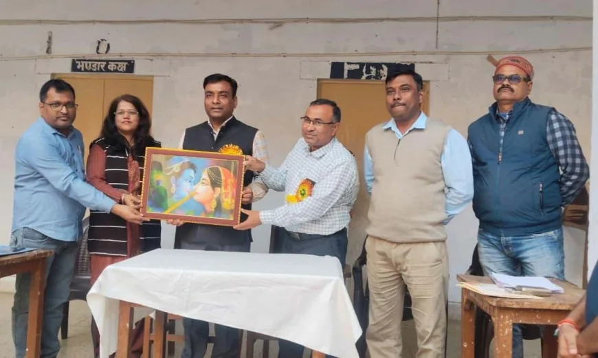 रंग संयोजन एवं कला का विद्यार्थियो ने किया प्रदर्शन