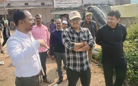 खोही तालाब के जीर्णोद्धार कार्य का डीएम ने किया निरीक्षण