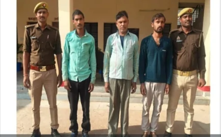उमराहट गांव में पुलिस पर हमले के तीन वांछित आरोपी गिरफ्तार