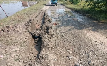 जर्जर सड़कों से बढ़ रहा हादसों का खतरा