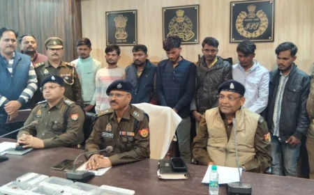 पुलिस ने लूट की घटना का किया खुलासा, 7 शातिर गिरफ्तार