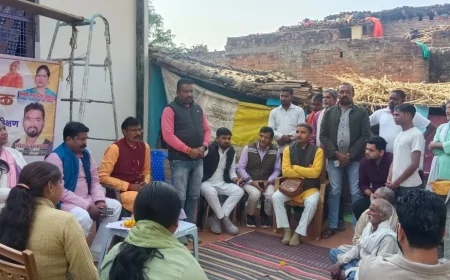 कनौटा गांव में एसआईआर प्रक्रिया को लेकर भाजपा ने लगाया हेल्प डेस्क
