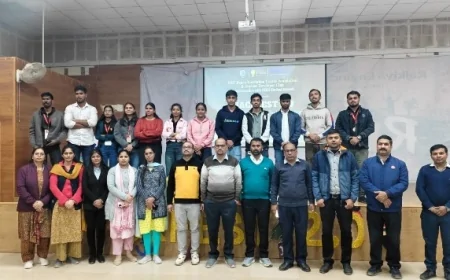 राजकीय इंजीनियरिंग कॉलेज, बाँदा में हैकफेस्ट 2.0 सम्पन्न, उत्कृष्ट तकनीकी प्रस्तुतियाँ, नवाचार और विजेताओं को सम्मान