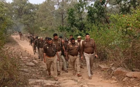 पुलिस बल ने जंगलों में की कॉम्बिंग