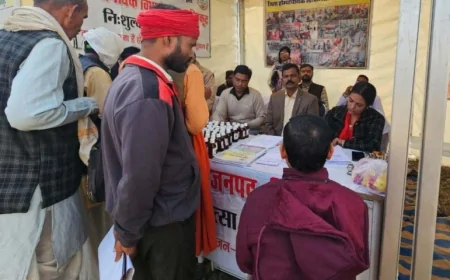 होम्योपैथिक चिकित्सा शिविर में 442 मरीजों को बांटी गई औषणियां