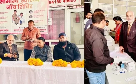 रोडवेज बस चालक-परिचालकों का हुआ स्वास्थ्य परीक्षण