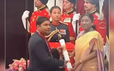 राष्ट्रपति ने बांदा के लाल को राष्ट्रीय विज्ञान अवार्ड से किया सम्मानित