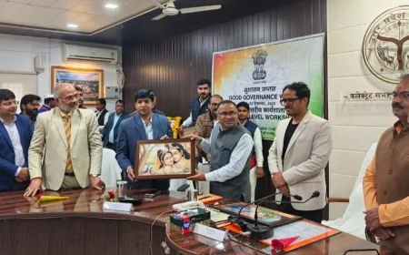 पीएम नरेन्द्र मोदी के भाषण का देखा लाइव प्रसारण, प्रतियोगिता के विजेताओं को किया पुरस्कृत