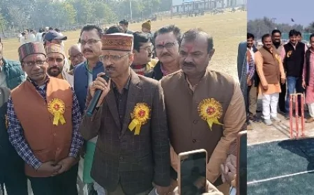क्रिकेट टूर्नामेंट सुभाष चैलेंज कप का भव्य शुभारंभ