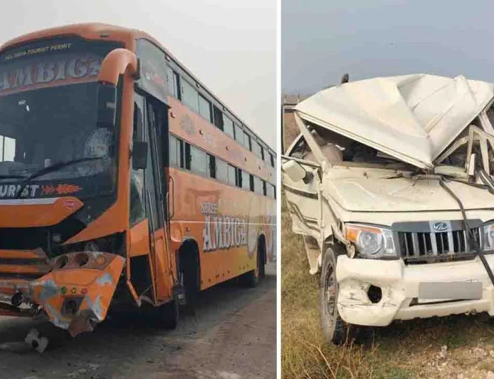 हमीरपुर : बुंदेलखंड एक्सप्रेसवे पर भीषण हादसा, तीन भाइयों और एक भतीजे की मौत