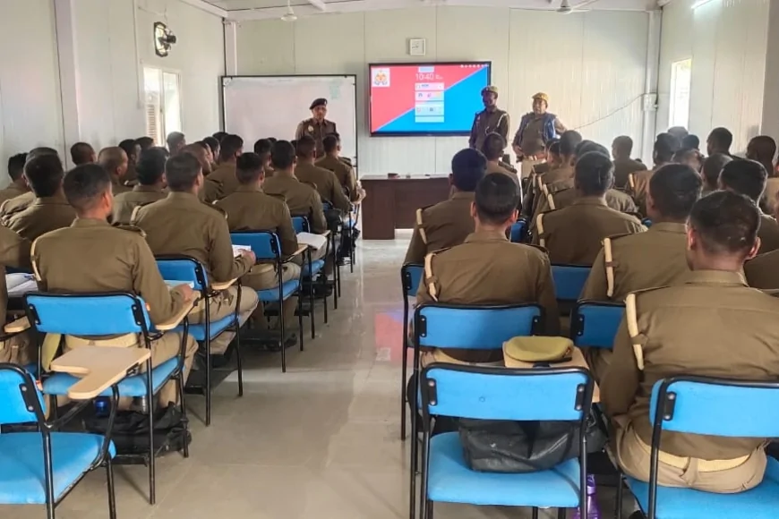 एसपी ने रिक्रूट आरक्षियों को बीएनएसएस के प्रावधानों पर दिया प्रशिक्षण