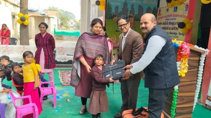 दिव्यांग बच्चों के खेलकूद व सांस्कृतिक कार्यक्रम का किया गया आयोजन