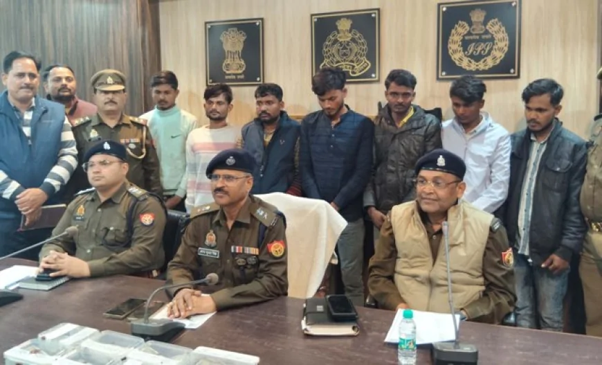 पुलिस ने लूट की घटना का किया खुलासा, 7 शातिर गिरफ्तार