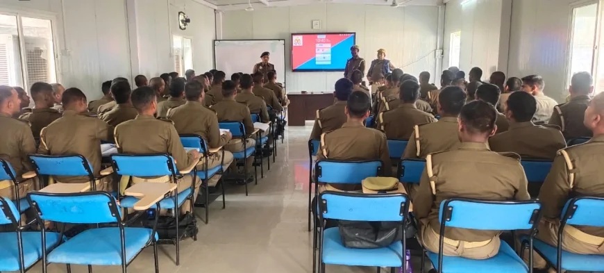 एसपी ने रिक्रूट आरक्षियों को बीएनएसएस के प्रावधानों पर दिया प्रशिक्षण