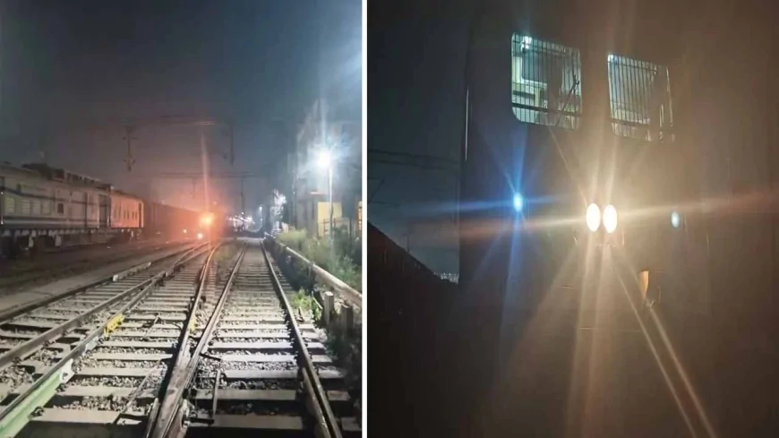 नव-दोहरीकृत बाँदा–डिंगवाही–खुरहण्ड रेलखंड पर दौड़ी पहली ट्रेन