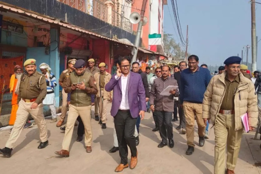 डीएम ने मेला क्षेत्र की व्यवस्थाओं का किया निरीक्षण