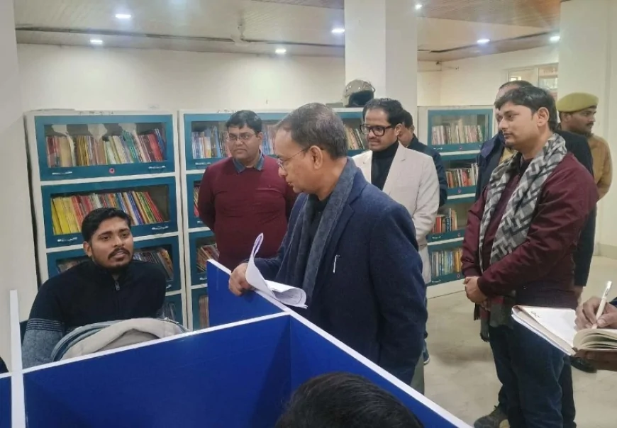 पुस्तकालय, अभ्युदय कोचिंग सेंटर, डिजिटल लाइब्रेरी, आरोग्य मंदिर, स्वास्थ्य केन्द्र का किया निरीक्षण